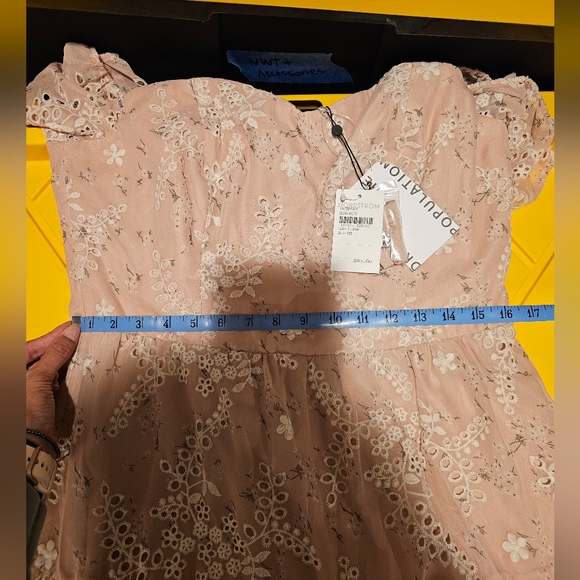 NWT dress the population river off the shoulder dress - Picture 11 of 11